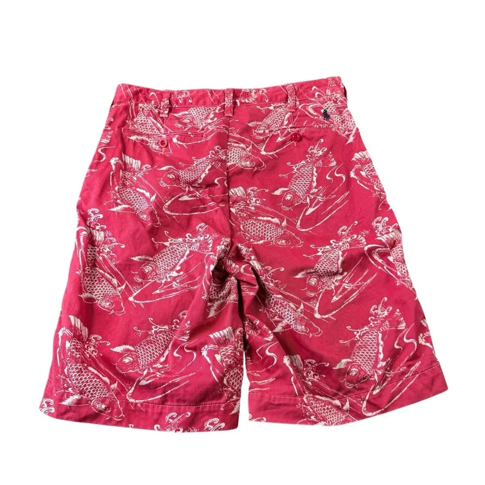 Polo Ralph Lauren Red Koi AOP Chino Short Size Men’s 30 Relaxed Fit